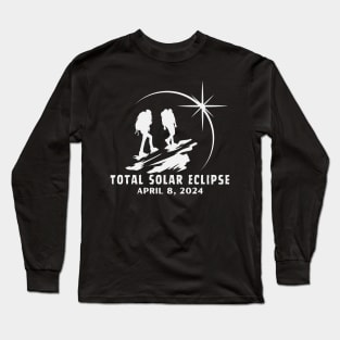 Total Solar Eclipse Hiking Long Sleeve T-Shirt